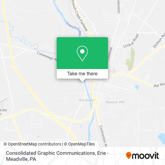 Mapa de Consolidated Graphic Communications