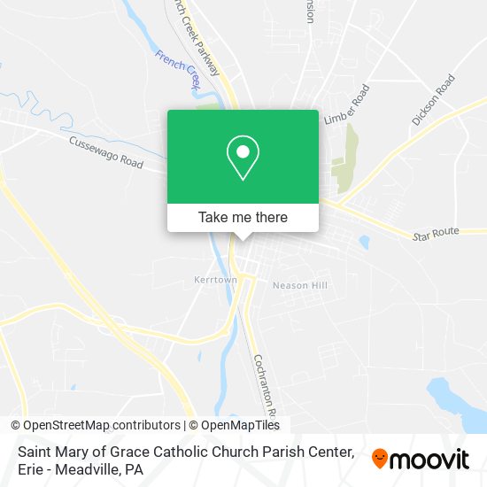 Saint Mary of Grace Catholic Church Parish Center map
