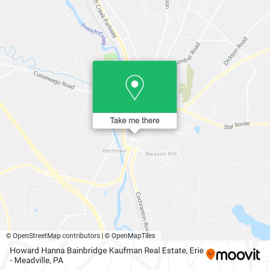 Howard Hanna Bainbridge Kaufman Real Estate map