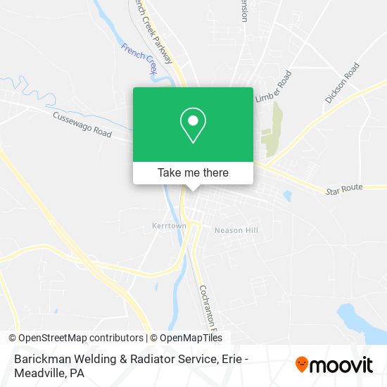 Barickman Welding & Radiator Service map