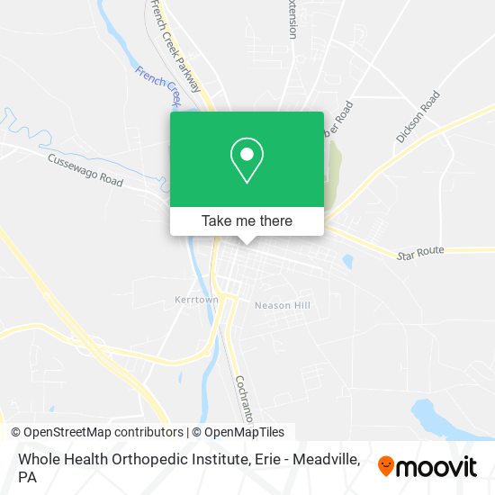 Whole Health Orthopedic Institute map