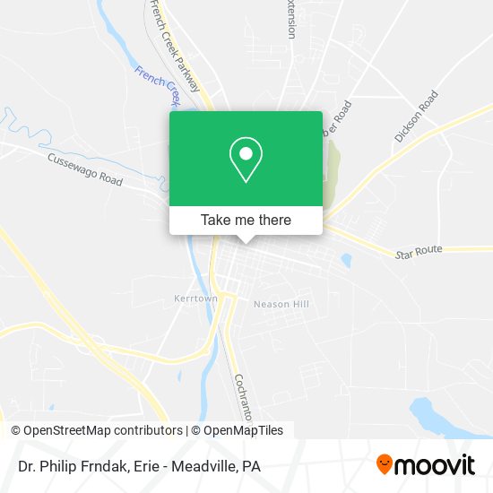 Mapa de Dr. Philip Frndak