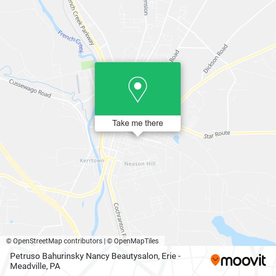 Mapa de Petruso Bahurinsky Nancy Beautysalon