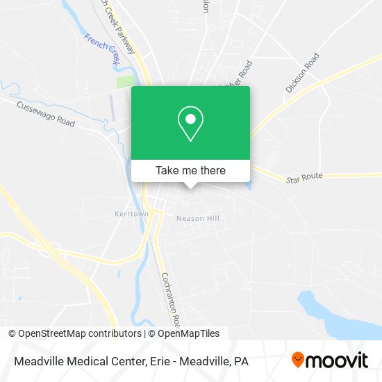 Meadville Medical Center map