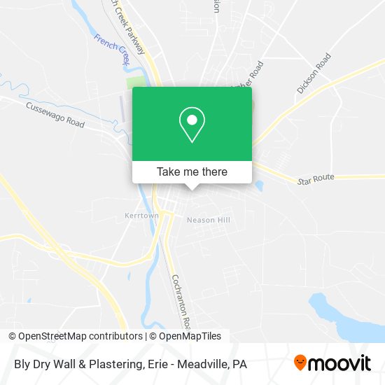 Bly Dry Wall & Plastering map