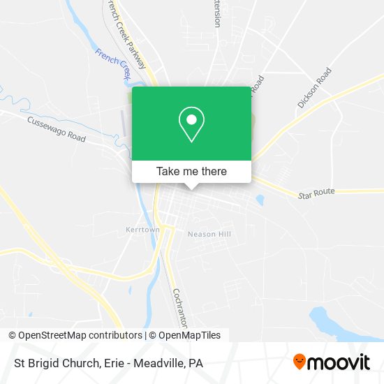 St Brigid Church map