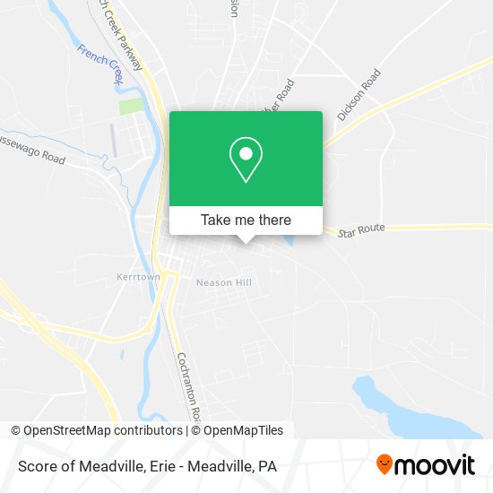 Mapa de Score of Meadville