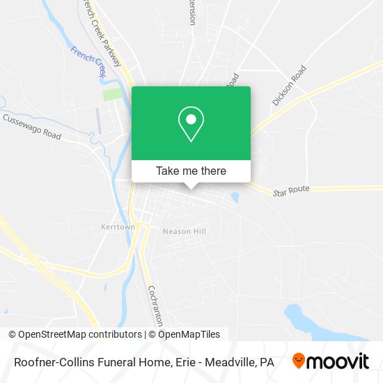 Roofner-Collins Funeral Home map