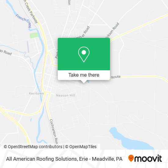 Mapa de All American Roofing Solutions