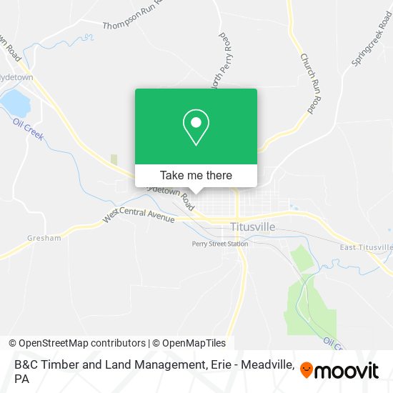 Mapa de B&C Timber and Land Management
