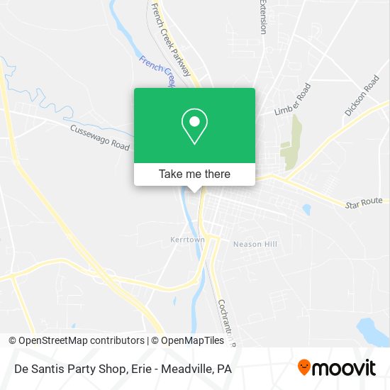 De Santis Party Shop map