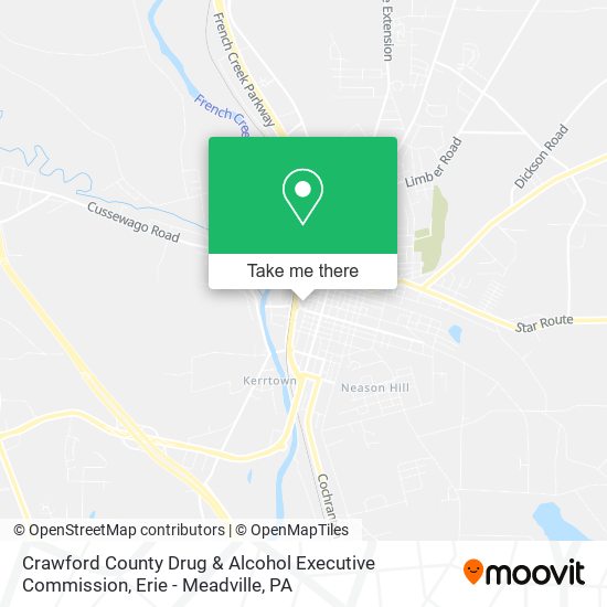 Crawford County Drug & Alcohol Executive Commission map