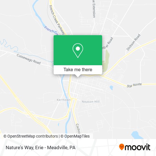 Nature's Way map