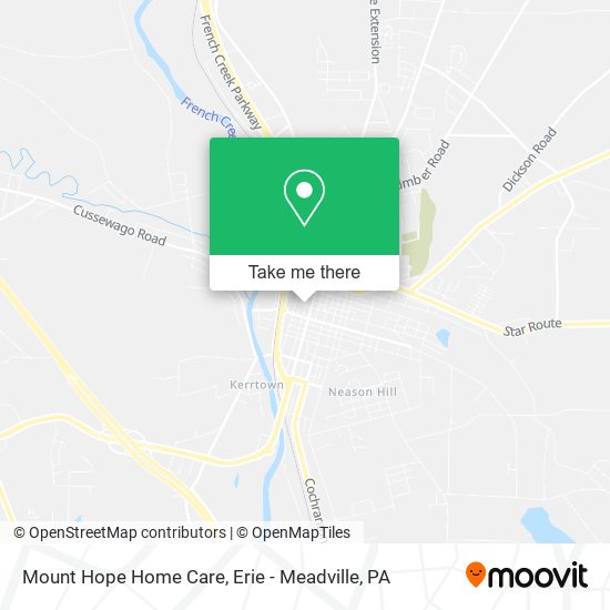 Mount Hope Home Care map