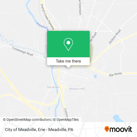 Mapa de City of Meadville