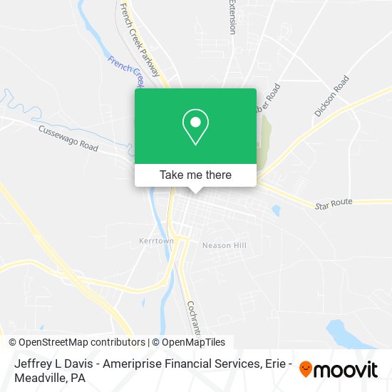 Mapa de Jeffrey L Davis - Ameriprise Financial Services