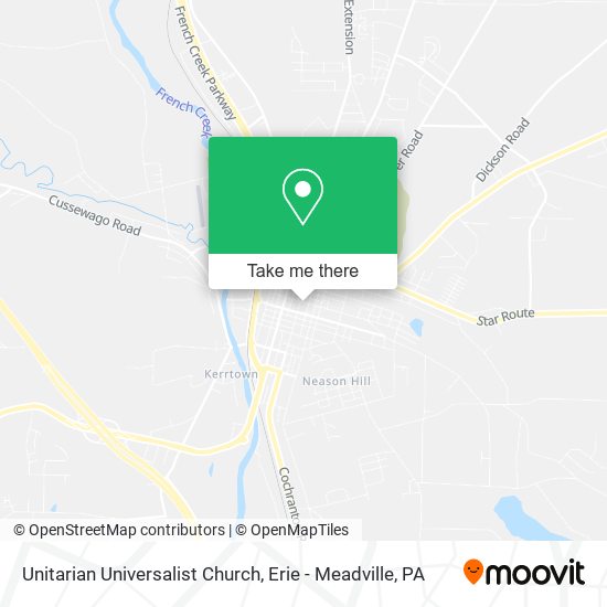Unitarian Universalist Church map