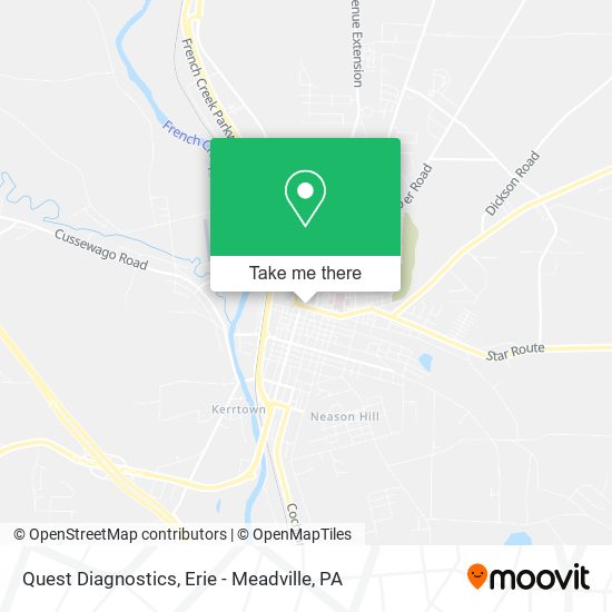 Quest Diagnostics map