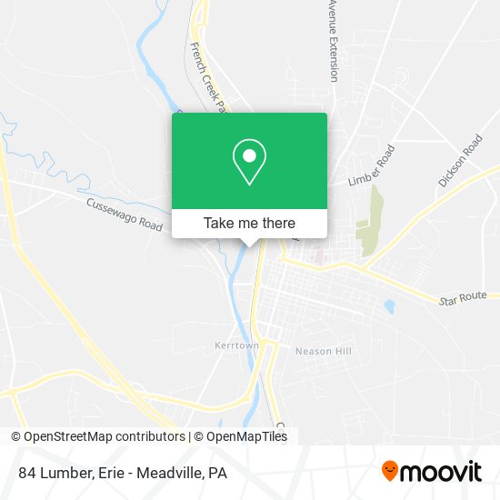 Mapa de 84 Lumber