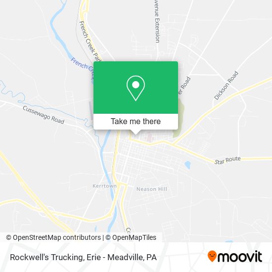 Rockwell's Trucking map