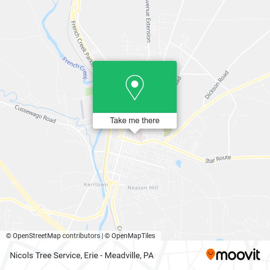 Mapa de Nicols Tree Service