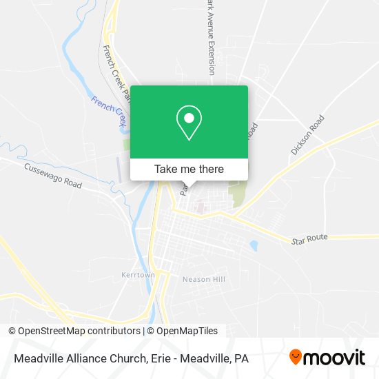Mapa de Meadville Alliance Church