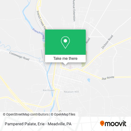 Mapa de Pampered Palate