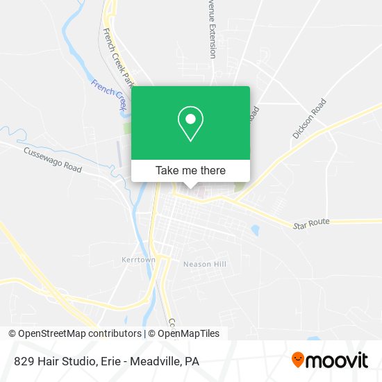 829 Hair Studio map