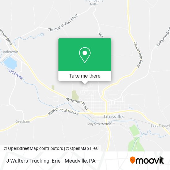 J Walters Trucking map