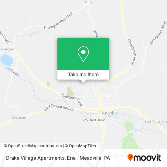 Drake Village Apartments map