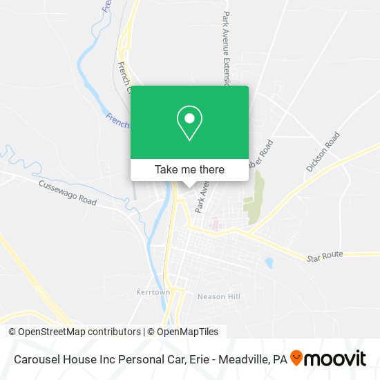 Carousel House Inc Personal Car map