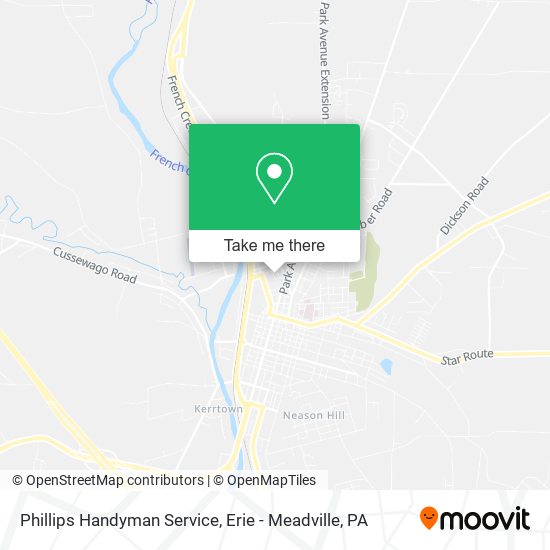 Phillips Handyman Service map