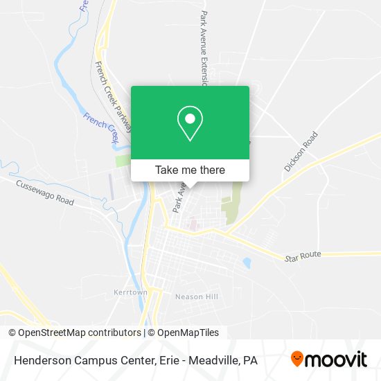 Mapa de Henderson Campus Center