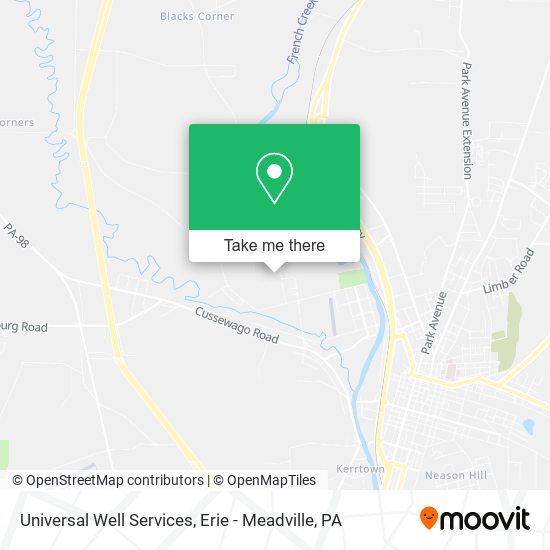 Universal Well Services map