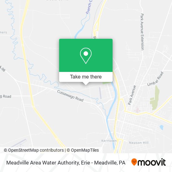 Meadville Area Water Authority map