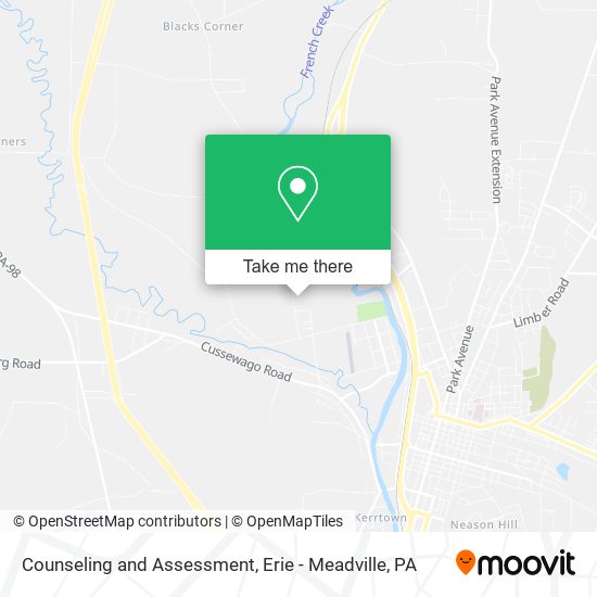 Counseling and Assessment map