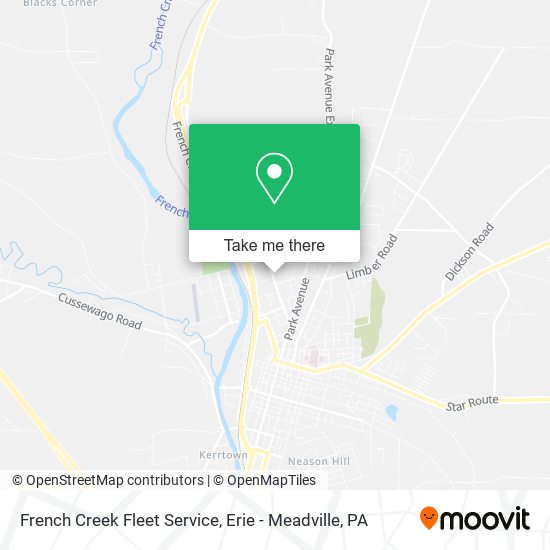French Creek Fleet Service map