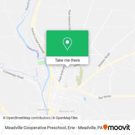 Meadville Cooperative Preschool map