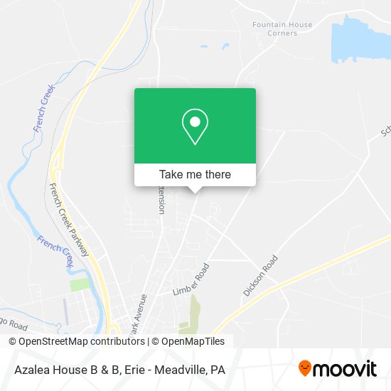Azalea House B & B map