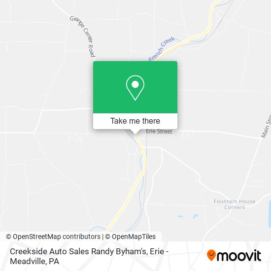 Mapa de Creekside Auto Sales Randy Byham's