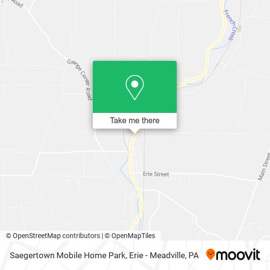 Saegertown Mobile Home Park map
