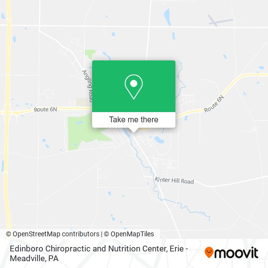 Edinboro Chiropractic and Nutrition Center map