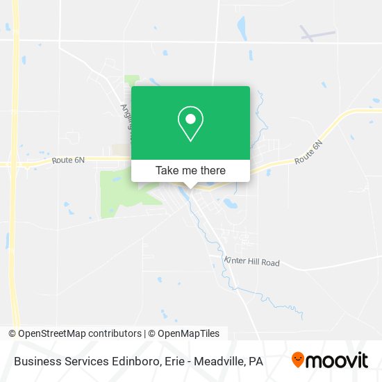 Business Services Edinboro map