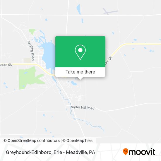 Greyhound-Edinboro map