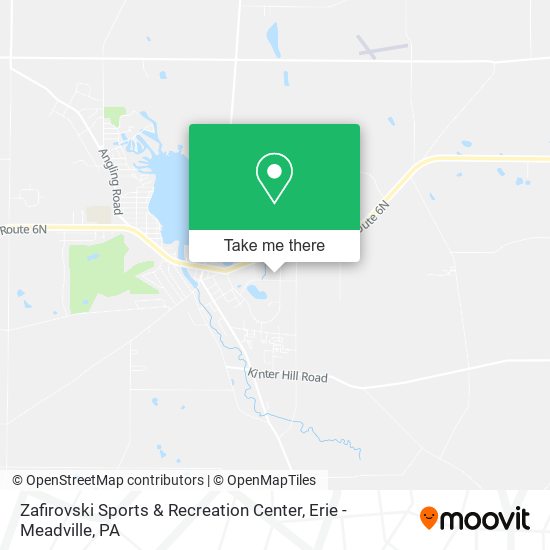 Mapa de Zafirovski Sports & Recreation Center