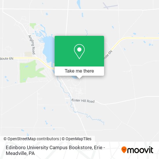 Edinboro University Campus Bookstore map