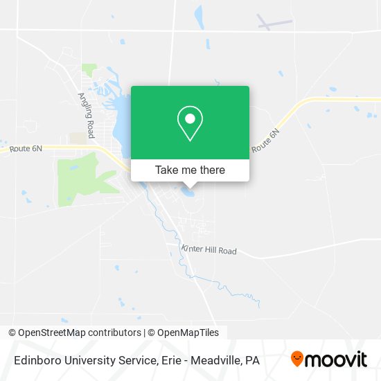 Edinboro University Service map