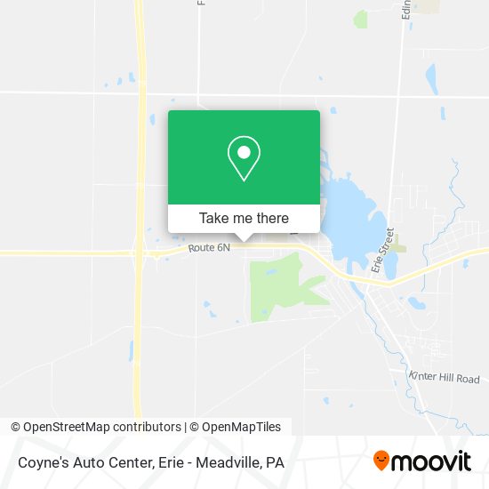 Coyne's Auto Center map