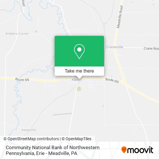 Mapa de Community National Bank of Northwestern Pennsylvania