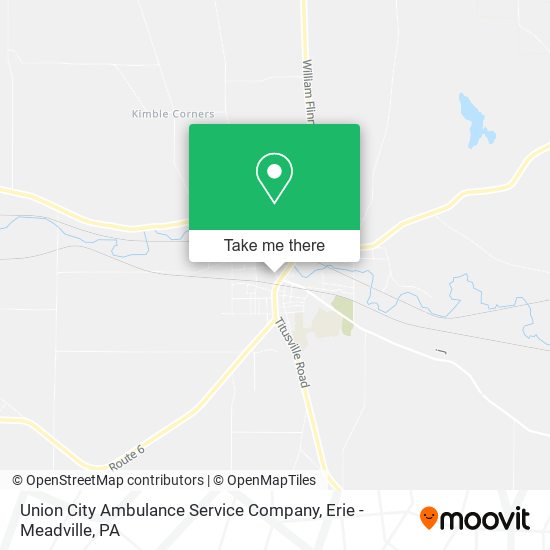 Union City Ambulance Service Company map